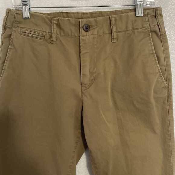 American Eagle ORIGINAL STRAIGHT LIVED IN KHAKI Pants Men’s 30x36 Tan FLEX - Picture 3 of 12